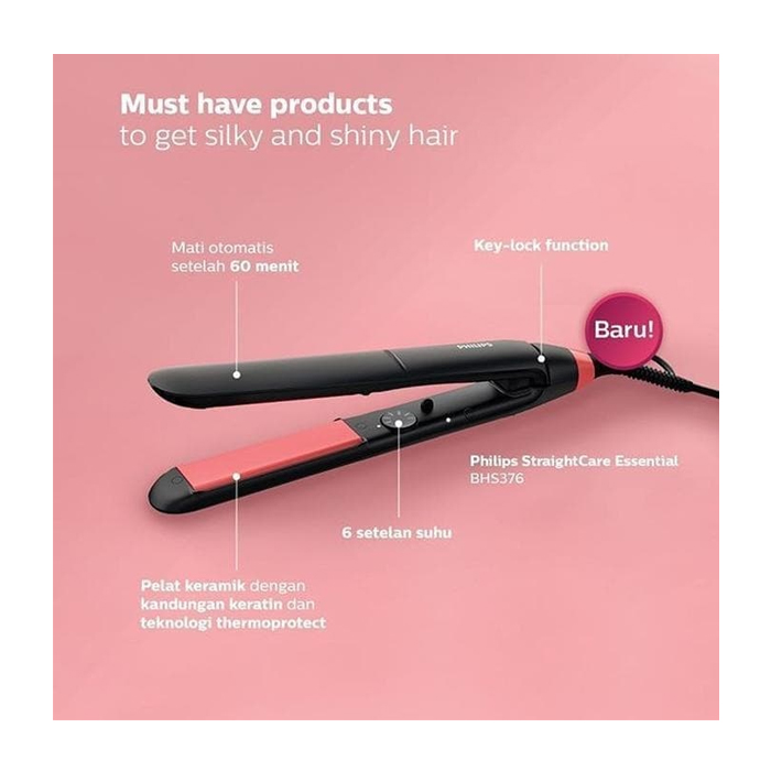 Philips Straightener Pelurus rambut ThermoProtect - BHS376